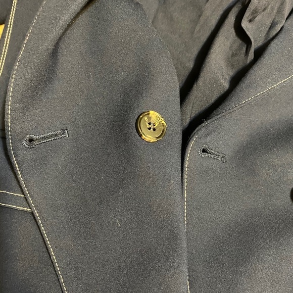 “TAHARI” Double Breasted Contrast Blazer Jacket - Picture 11 of 16